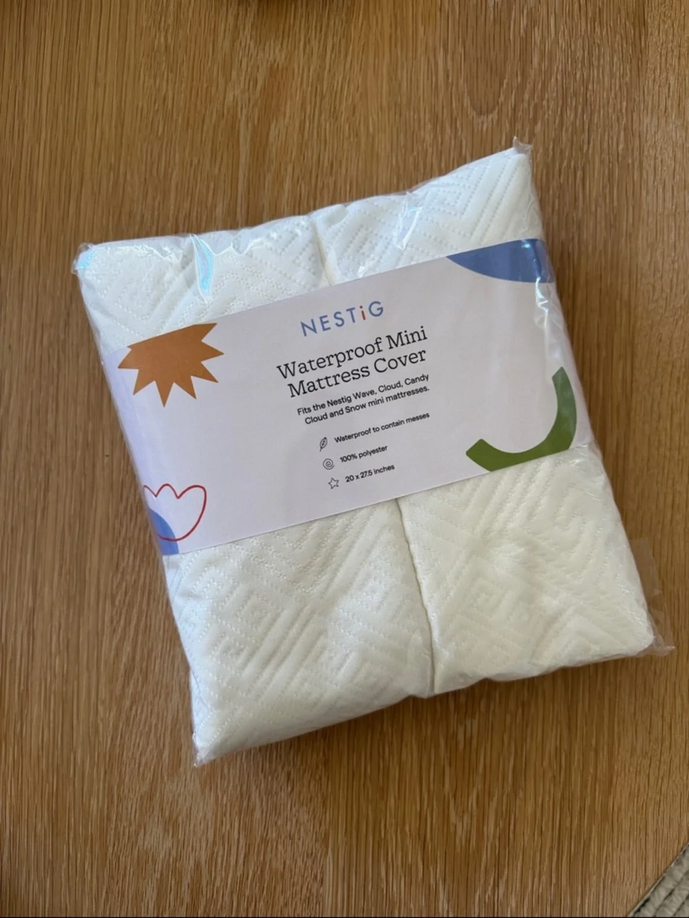 NEW Nestig Waterproof Mini Mattress Cover Set of 2 - Picture 1 of 1